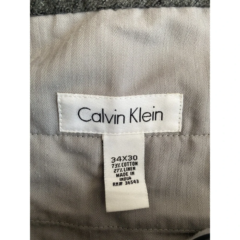 Calvin Klein Men's Chino Pants Size 34/30 Navy Blue